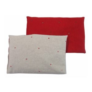 coussinrouge.jpg Coussin noyaux cerise, colza ou pépins de raisin HIMMELGRÜN
